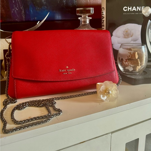 SOLD KATE SPADE ♠️ ♠️♠️ Beautiful Kate Spade in a gorgeous Candied CHERRY 🍒 R… - Picture 1 of 15